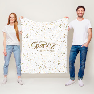 Couverture Polaire Elle Feuille un peu étincelante partout où elle 