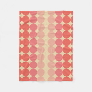 Couverture Polaire Ellipse de pamplemousse moderne du milieu du siècl