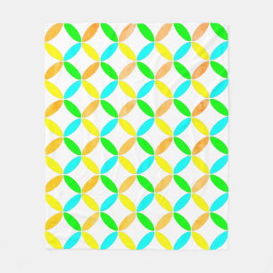 Couverture Polaire Ellipse Motif Art Abstrait