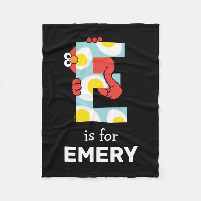 Couverture Polaire Elmo Alphabet | E OE (Devant)