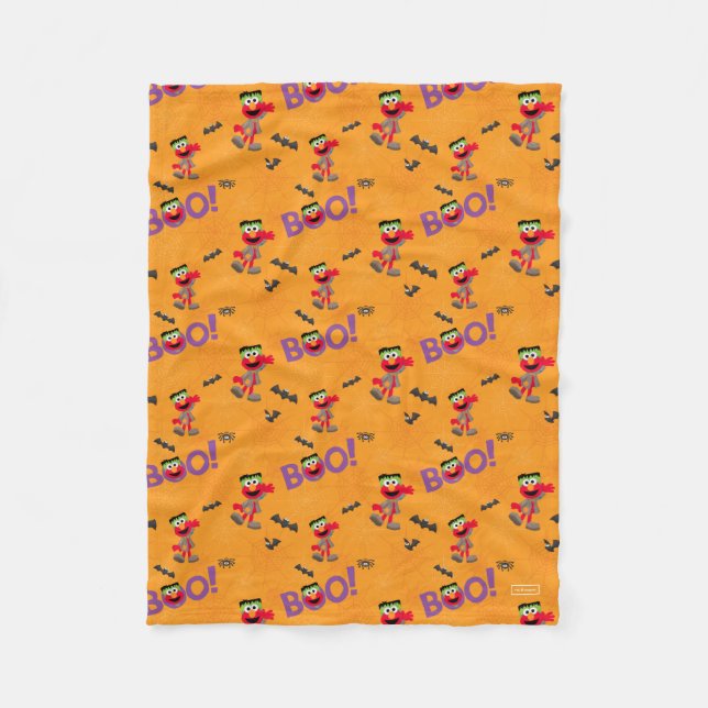 Couverture Polaire Elmo | Motif Halloween Boo (Devant)