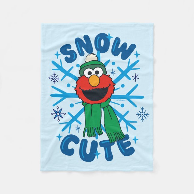 Couverture Polaire Elmo Snow Cute (Devant)