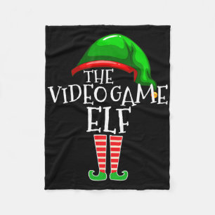 Couverture Polaire Élufe de groupe de jeu vidéo correspondant à Noël
