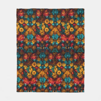 Couverture Polaire Embrassez La Tranquillité Le Cosy Waves Motif Blan