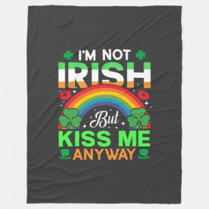 Couverture Polaire embrassez-moi quand même irish humour design-63942