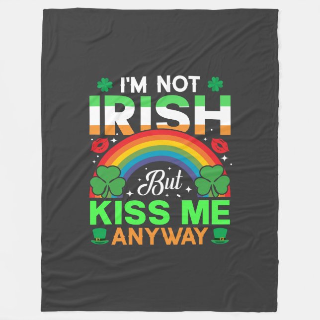 Couverture Polaire embrassez-moi quand même irish humour design-63942 (Devant)