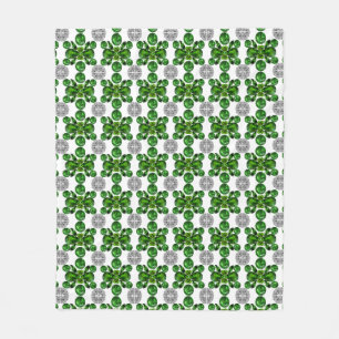 Couverture Polaire Emerald Diamond Gemstone Art Green