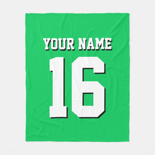 Couverture Polaire Emerald Green Sports Jersey Team Jersey (Devant)