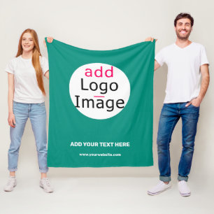 Couverture Polaire Émeraude écologique minimale sur mesure