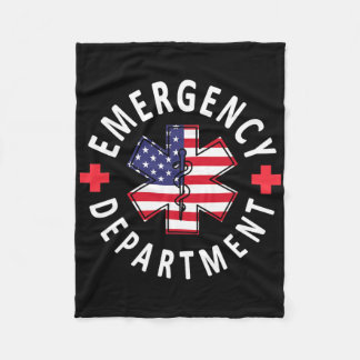 Couverture Polaire Emergency Department 4th Of July Usa Emergency Roo