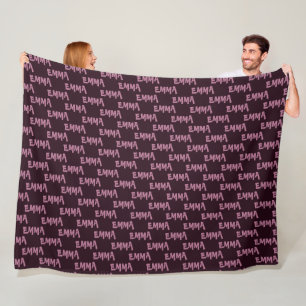 Couverture Polaire EMMA, Votre nom Fleece Blanket