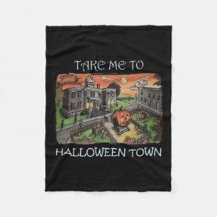 Couverture Polaire Emmenez-Moi Au Costume Halloween Town Halloween