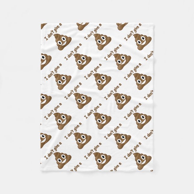 Couverture Polaire Emoji donnent un Poo (Devant)