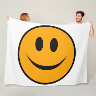 Couverture Polaire Emoji du visage souriant
