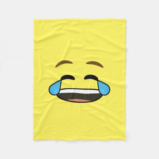 Couverture Polaire Emoji riant (Devant)