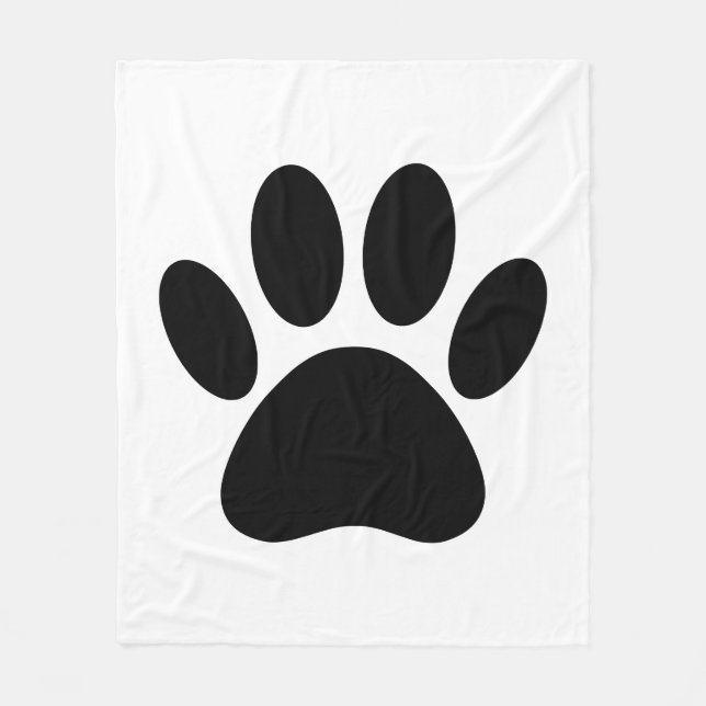 Couverture Polaire Empreinte de chien (Devant)