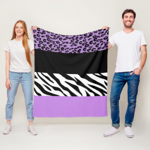 Couverture Polaire Empreinte de léopard, Zebra Print, Poster de anima