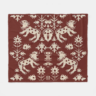 Couverture Polaire Empreinte des lions mouchetés AD 1200s