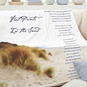 Couverture Polaire empreintes dans le sable