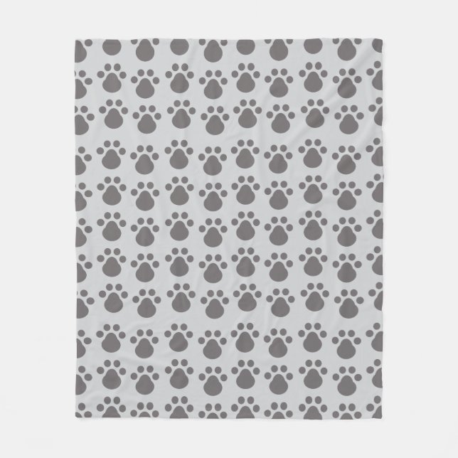 Couverture Polaire Empreintes de pattes (Devant)