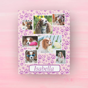 Couverture Polaire Empreintes de pattes de la Parties scintillant vio