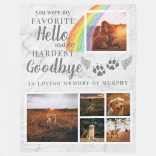 Couverture Polaire Empreintes de pattes élégants Photo personnalisée 