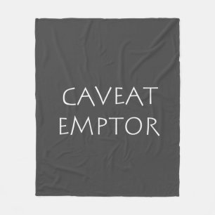 Couverture Polaire Emptor Caveat