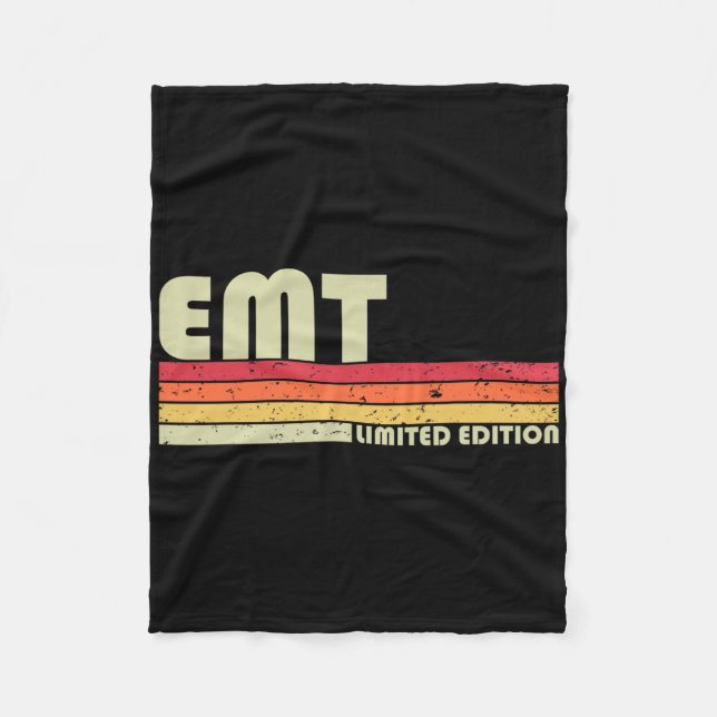 Couverture Polaire Emt Funny Titre de l'emploi Profession Anniversair (Devant)