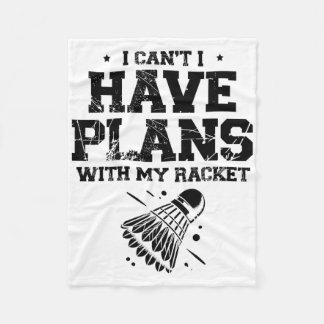 Couverture Polaire En amour avec la navette Badminton Joueur Shuttle 