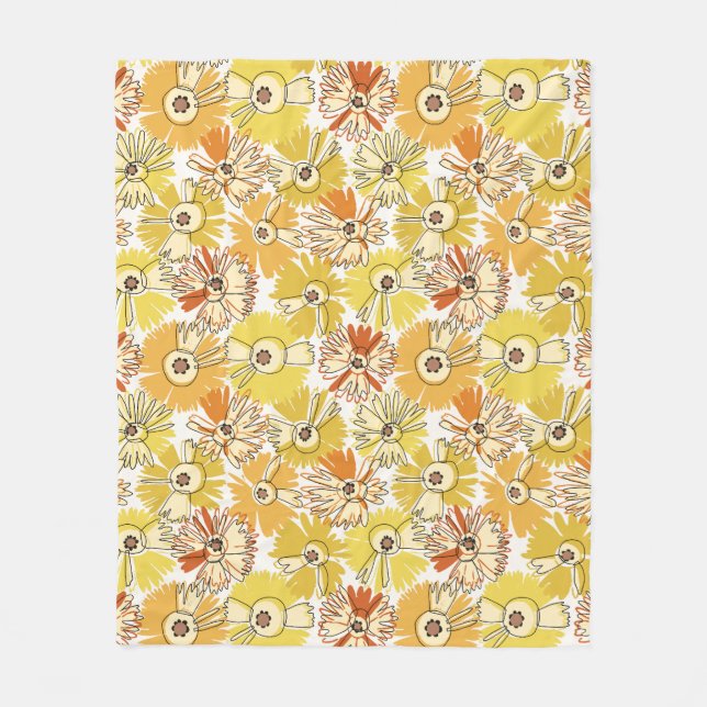 Couverture polaire en fleurs d'Aster (Devant)