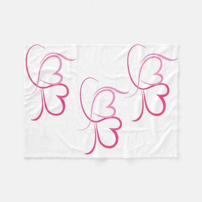Couverture Polaire En forme de cœur  (Devant (Horizontal))