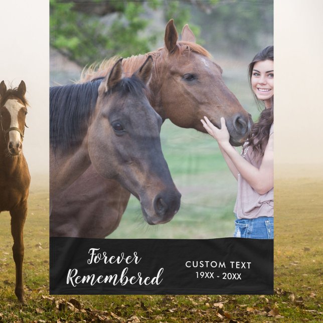 Couverture Polaire En Mémoire Pet Modèle photo Vos Mots Personnalisés (Créateur téléchargé)