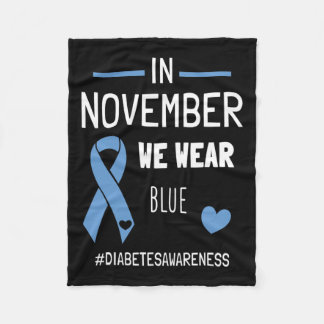 Couverture Polaire En Novembre Nous Portons Bleu Diabétique Type 1 Di
