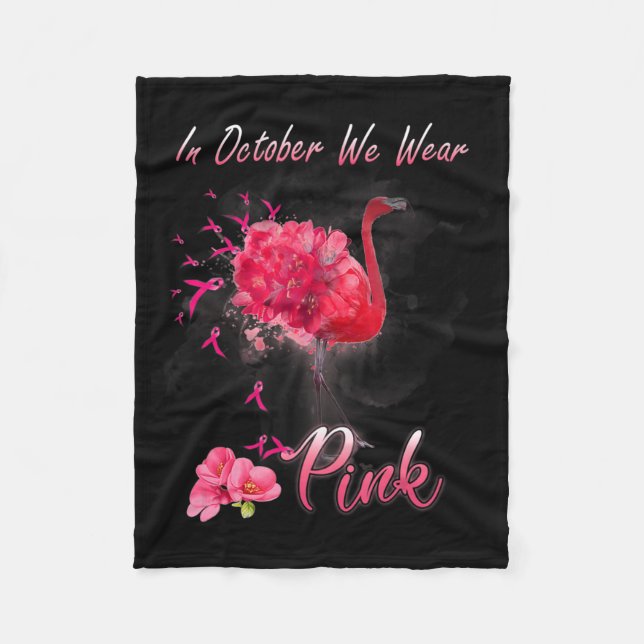 Couverture Polaire En Octobre Nous Portons Le Flamant rose Rose Cance (Devant)