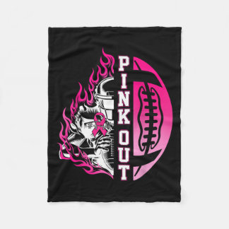 Couverture Polaire En Octobre Nous Portons Le Football Rose Cancer Du