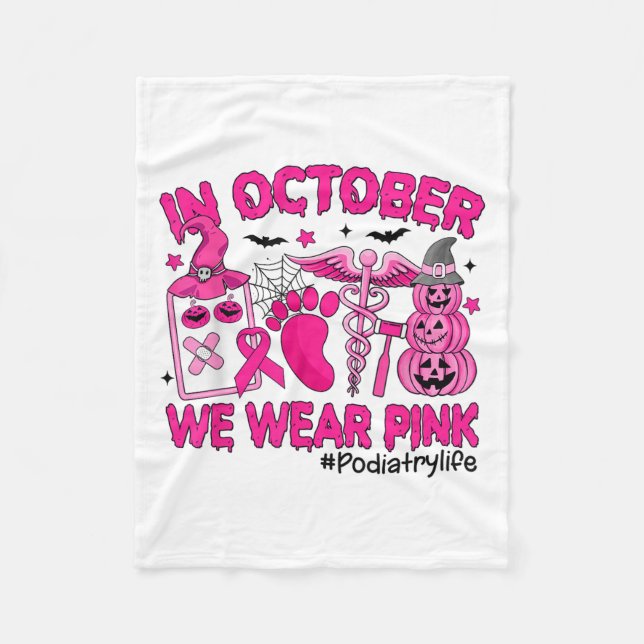 Couverture Polaire En Octobre Nous Portons Nk Breast Cancer Diatry Vi (Devant)