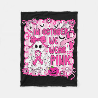 Couverture Polaire En Octobre, Nous Portons Pink Breast Cancer Sensib
