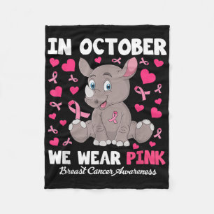 Couverture Polaire En Octobre, Nous Portons Pink Breast Cancer Sensib