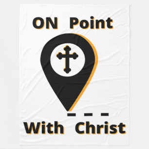 Couverture Polaire En Point Avec Christ Biblique