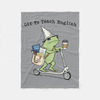 Couverture Polaire En route pour enseigner Englieacher Frog drôle de