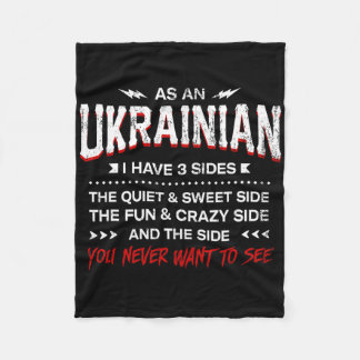 Couverture Polaire En tant qu'ukrainien, j'ai 3 côtés drôle nationali
