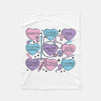 Couverture Polaire Endocrinologie rétro Valentine's Endocrinologue He