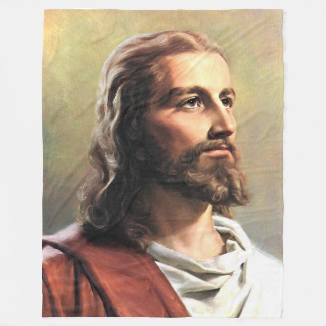 Couverture Polaire ENDORMI avec JÉSUS (Devant)