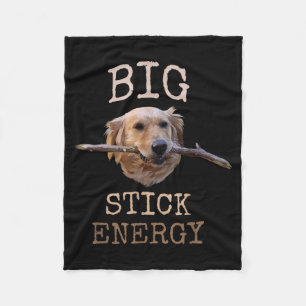 Couverture Polaire Énergie Big Stick - Propriétaire drôle de Golden R