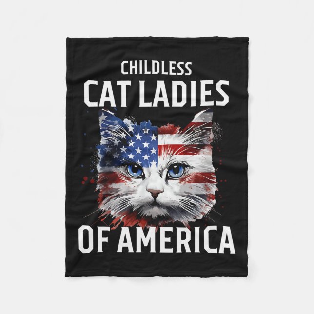 Couverture Polaire Enfant Chat Lady Of America Kamala Harris 2024 U (Devant)