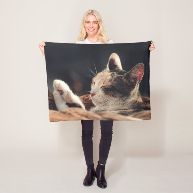 Couverture Polaire Enfant de Kitty Dormir (En situation)