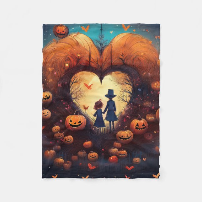 Couverture Polaire Enfant d'Halloween (Devant)