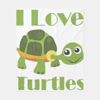 Couverture Polaire Enfant mignon amateur de tortue reptile fan