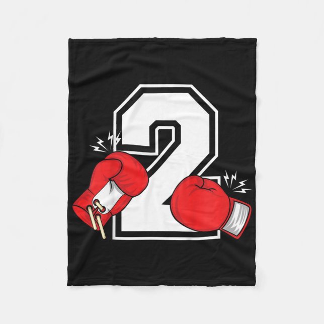 Couverture Polaire Enfants 2e anniversaire Boy Boy 2 ans Boxer Annive (Devant)