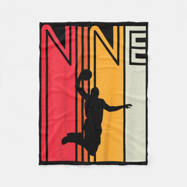 Couverture Polaire Enfants 9e anniversaire Bysketbyll Amour 9 ans Ret (Devant)